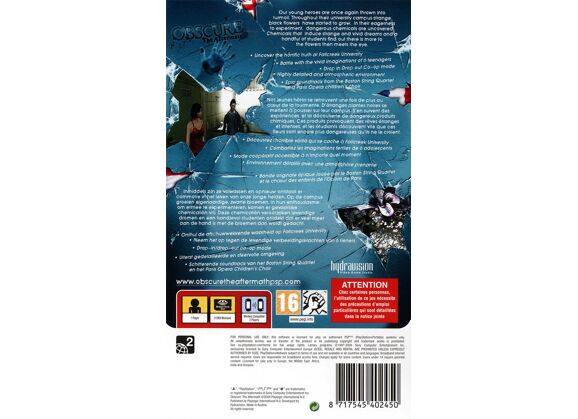 Image Jeux Vidéo Obscure The Aftermath PlayStation Portable (PSP)