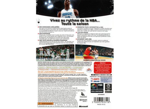 Image Jeux Vidéo NBA Live 10 Xbox 360