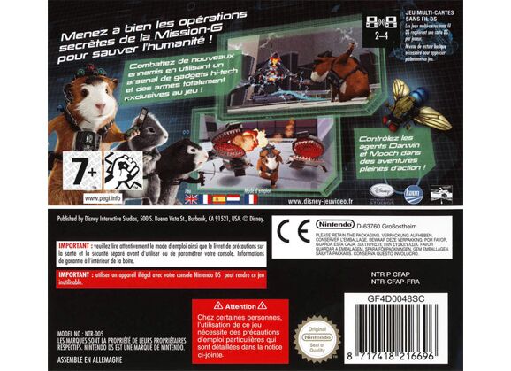 Image Jeux Vidéo Mission G DS