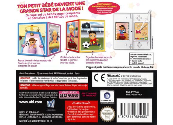 Image Jeux Vidéo Baby Top Model DS