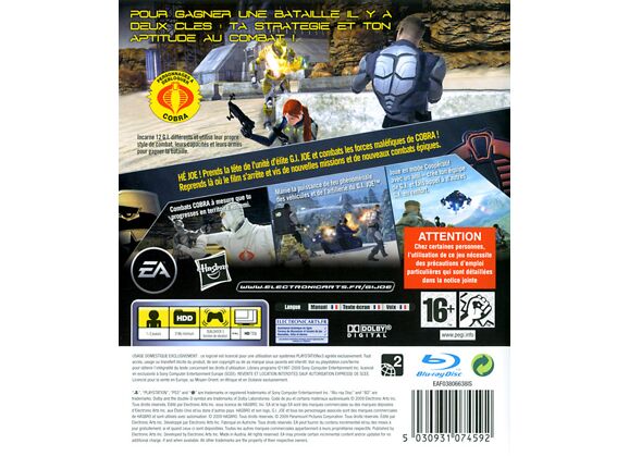 Image Jeux Vidéo G.I. Joe Le Réveil du Cobra PlayStation 3 (PS3)