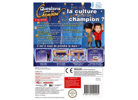 Image Jeux Vidéo Questions pour un Champion Wii