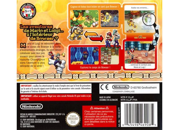Image Jeux Vidéo Mario & Luigi Voyage au Centre de Bowser DS
