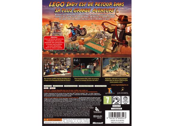 Image Jeux Vidéo Lego Indiana Jones 2 L'Aventure Continue Xbox 360