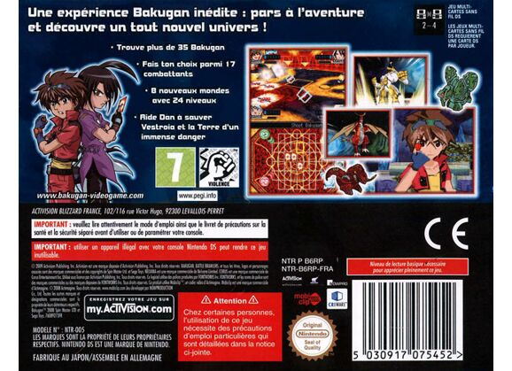 Image Jeux Vidéo Bakugan Battle Brawlers DS