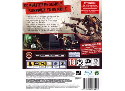 Image Jeux Vidéo Army of Two Le 40ème Jour PlayStation 3 (PS3)