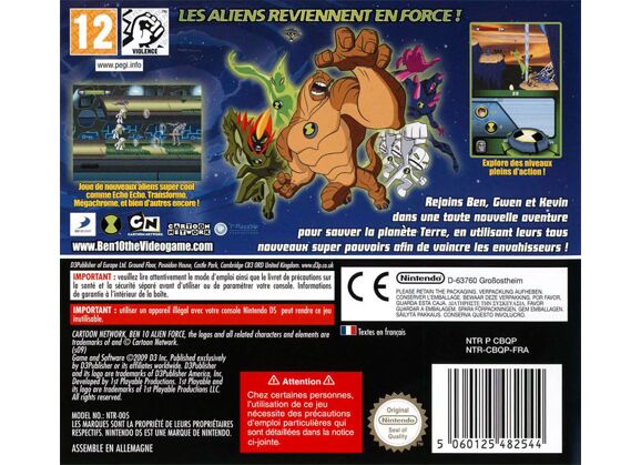 Image Jeux Vidéo Ben 10 Alien Force DS