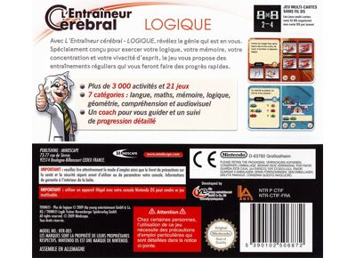 Image Jeux Vidéo L'Entraîneur Cérébral Logique DS