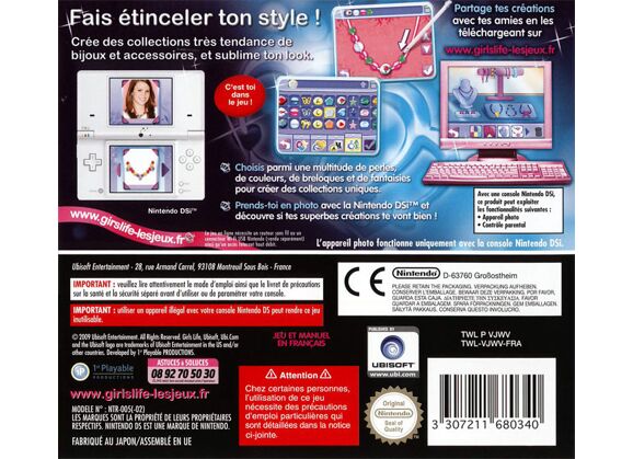Image Jeux Vidéo Girls Life Strass and Diamonds DS