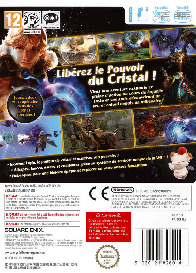 Jeux Vidéo Final Fantasy Crystal Chronicles The Crystal Bearers Wii d
