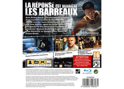 Image Jeux Vidéo Prison Break The Conspiracy PlayStation 3 (PS3)