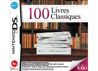 Jeux Vidéo 100 Livres Classiques DS