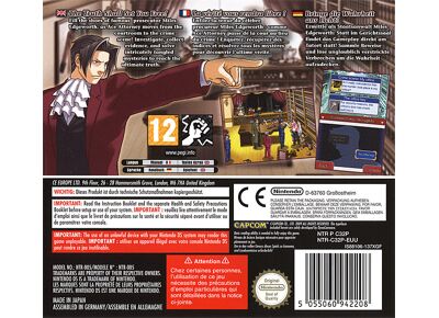Image Jeux Vidéo Ace Attorney Investigations Miles Edgeworth DS