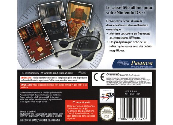 Image Jeux Vidéo Safecracker Expert en Cambriolage DS