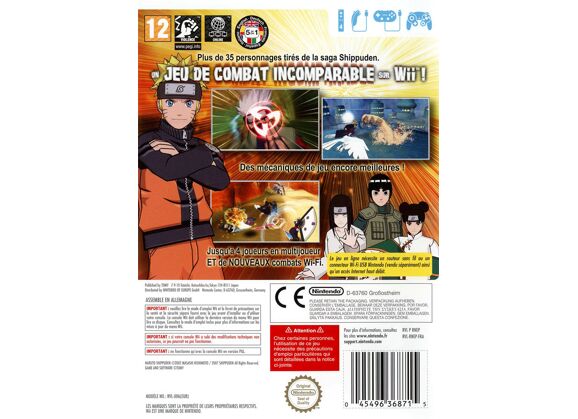 Image Jeux Vidéo Naruto Shippuden Clash of Ninja Revolution III Wii