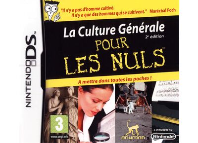 Jeux Vidéo La Culture Générale pour les Nuls Deuxième Edition DS