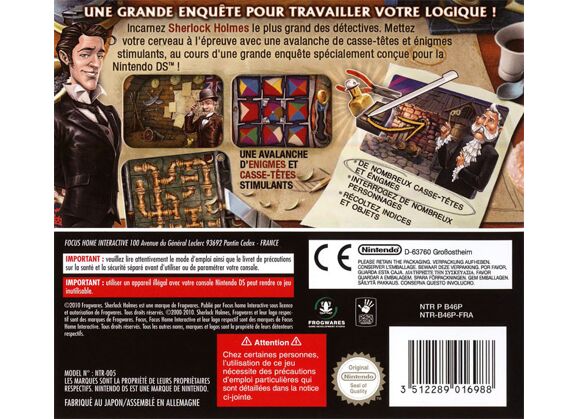 Image Jeux Vidéo Sherlock Holmes Le Secret de la Reine DS