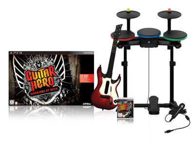 Jeux Vidéo Guitar Hero Warriors of Rock + Guitare + Batterie + Micro PlayStation 3 (PS3)