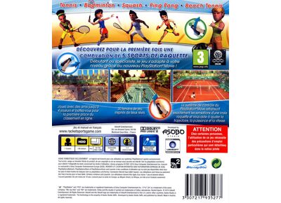 Image Jeux Vidéo Racket Sports PlayStation 3 (PS3)