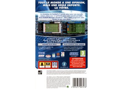 Jeux Vidéo Football Manager Handheld 2011 PlayStation Portable (PSP)