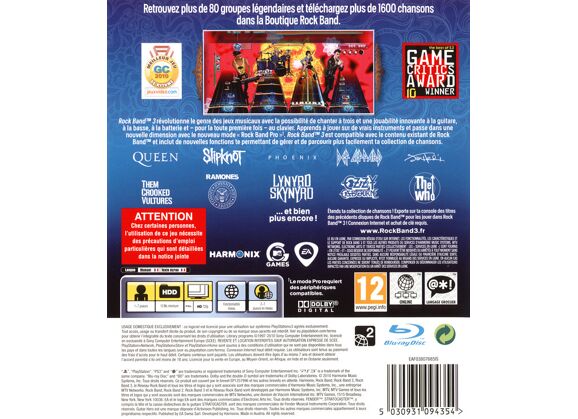Image Jeux Vidéo Rock Band 3 PlayStation 3 (PS3)