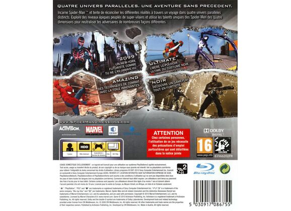 Image Jeux Vidéo Spider-Man Dimensions PlayStation 3 (PS3)