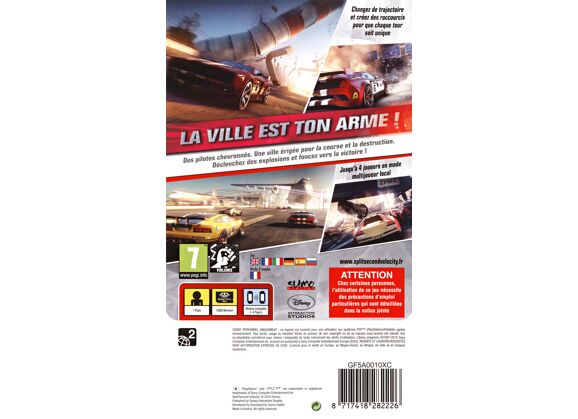 Image Jeux Vidéo Split/Second Velocity PlayStation Portable (PSP)
