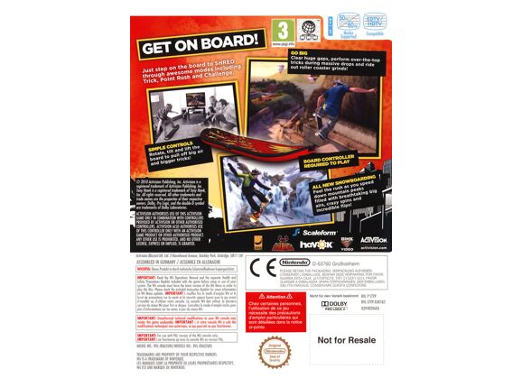 Image Jeux Vidéo Tony Hawk Shred Wii