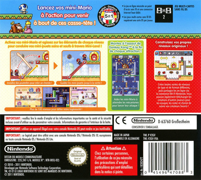 Mario Vs Donkey Kong Pagaille à Mini Land Jeux Vidéo Mario vs. Donkey Kong Pagaille à Mini-Land ! DS d'occasion