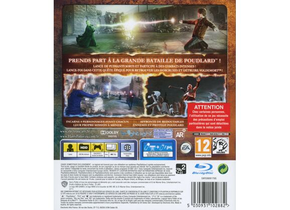 Image Jeux Vidéo Harry Potter et les Reliques de la Mort - Deuxième Partie PlayStation 3 (PS3)