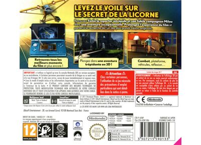 Image Jeux Vidéo Les Aventures de Tintin Le Secret de la Licorne 3DS