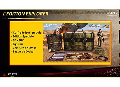 Jeux Vidéo Uncharted 3 L'Illusion de Drake Edition Explorer (Pass Online) PlayStation 3 (PS3)