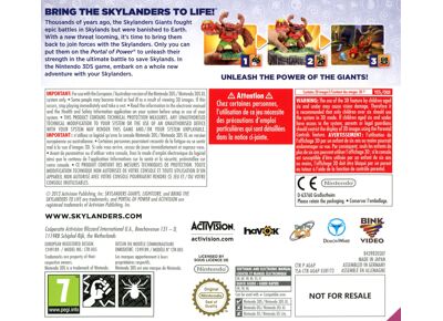 Image Jeux Vidéo Skylanders Giants 3DS
