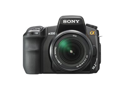 Appareils photos numériques SONY DSLR-A200 + 18-70mm + 75-300mm Noir Noir