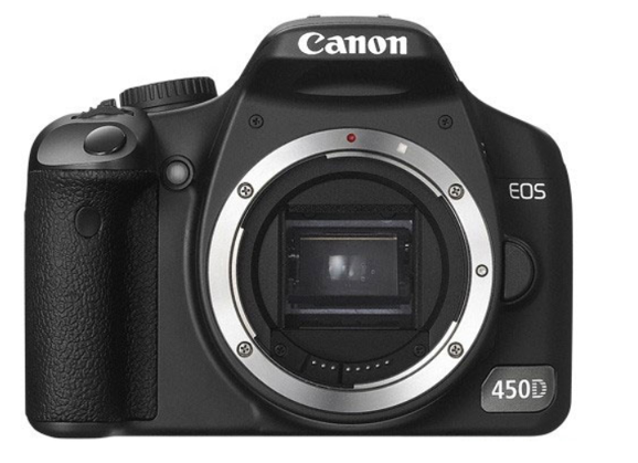 Image Appareil photo numérique CANON Reflex rEOS 450D Noir Boitier Nu Noir