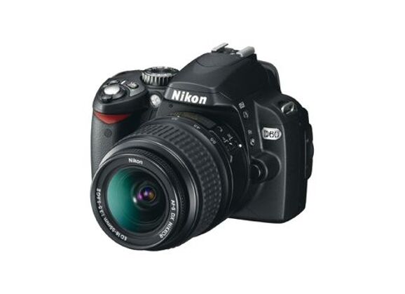 Image Appareil photo numérique NIKON Reflex D60 Noir + AF-S DX VR 18-55 mm Noir