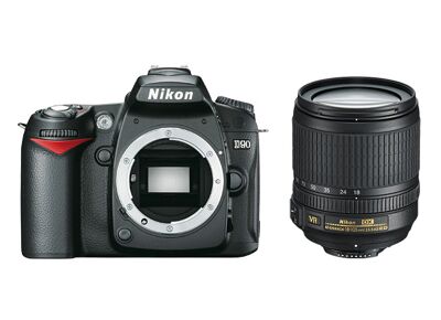 Appareils photos numériques NIKON D90 + AF-S DX Nikkor 18-105mm f/3.5-5.6G ED VR Noir Noir