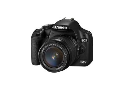 Image Appareils photos numériques CANON EOS 500D + EF-S 18-135 IS, kit Noir Noir