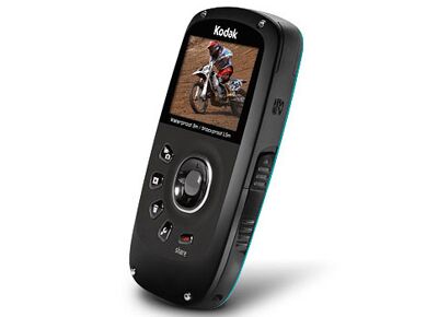 Caméscopes numériques KODAK Zx5 Playsport Aqua Noir, Bleu