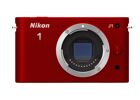 Appareils photos numériques NIKON 1 J1 + 1 Nikkor VR 10-30mm f/3.5-5.6 + 1 Nikkor VR 30-110mm f/3.8-5.6 + 8 Go SDHC Lexar Pro 133X Rouge Rouge