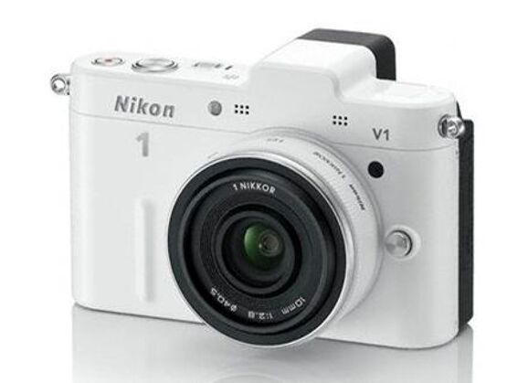 Image Appareil photo numérique NIKON 1 V1 + 10mm Blanc Blanc