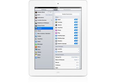Image Tablette APPLE iPad 3 (2012) Blanc 64 Go Wifi 9.7