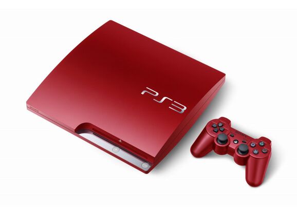 Image Console SONY PS3 Slim Rouge 320 Go + 1 manette
