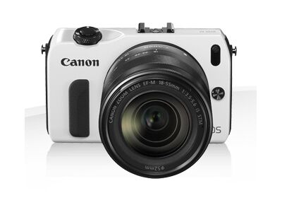 Appareils photos numériques CANON EOS M + EF-M 18-55mm Blanc Blanc