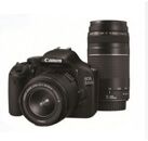 Appareils photos numériques CANON EOS 550D Kit EF-S 18-55mm + FS 75-300mm Noir Noir