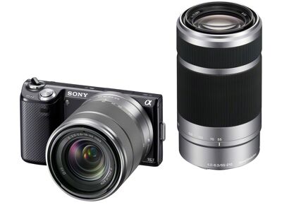 Image Appareils photos numériques SONY NEX-5N + 18-55mm + 55-210mm Noir Noir