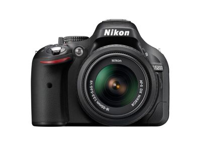 Appareils photos numériques NIKON D5200 18-55mm + 55-300mm VR kit Noir Noir