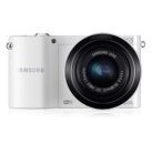 Appareils photos numériques SAMSUNG NX 1000 + 20-50 mm Blanc Blanc
