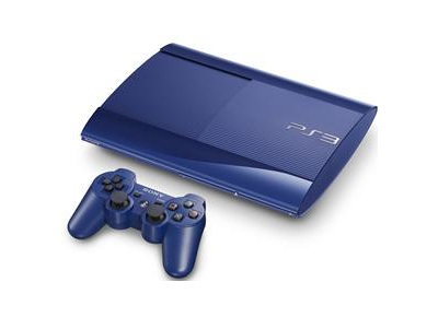Console SONY PS3 Ultra Slim Bleu 500 Go + 1 manette