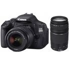 Image Appareils photos numériques CANON EOS 600D + EF-S 18-55 mm + EF 75-300 mm Noir Noir